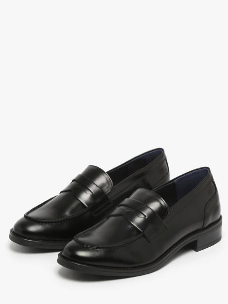 Mocassins Harvard Uit Leder Dorking Zwart women D8710 ander zicht 1