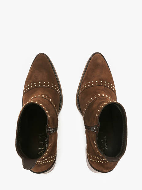 Enkellaarsjes Met Hak Uit Leder Alpe Bruin women 54491133 ander zicht 3