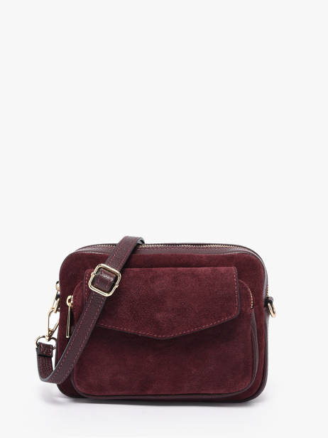 Cross Body Tas Velvet Caviar Leder Milano Rood velvet caviar VC25067