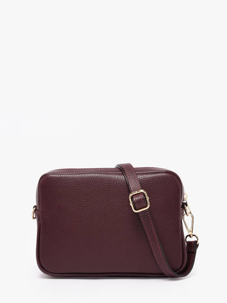 Cross Body Tas Velvet Caviar Leder Milano Rood velvet caviar VC25067 ander zicht 4