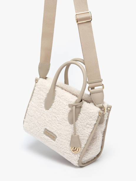 Handtas Sherpa David jones Beige sherpa CM7667 ander zicht 2