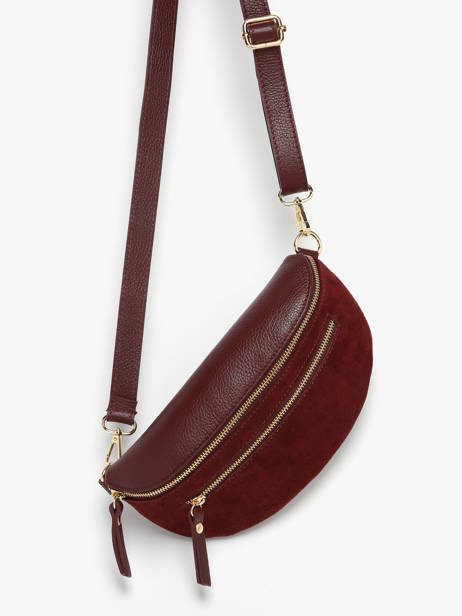 Heuptasje Milano Rood velvet caviar VC24111 ander zicht 1