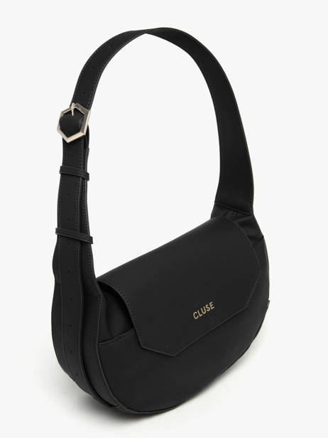 Schoudertas City Cluse Zwart city CX049 ander zicht 1