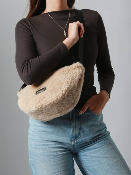Cross Body Tas Moumoute Lancaster Beige moumoute 54 ander zicht 1