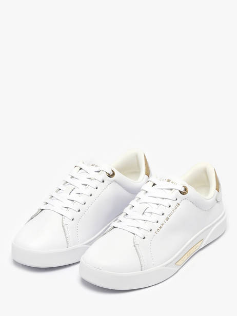 Sneakers Uit Leder Tommy hilfiger Wit women 9019YBS ander zicht 1