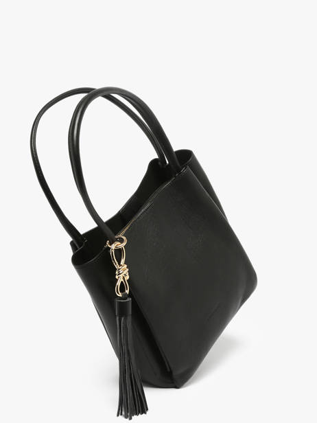 Schoudertas Helena Leder Francinel Zwart helena 22945 ander zicht 1