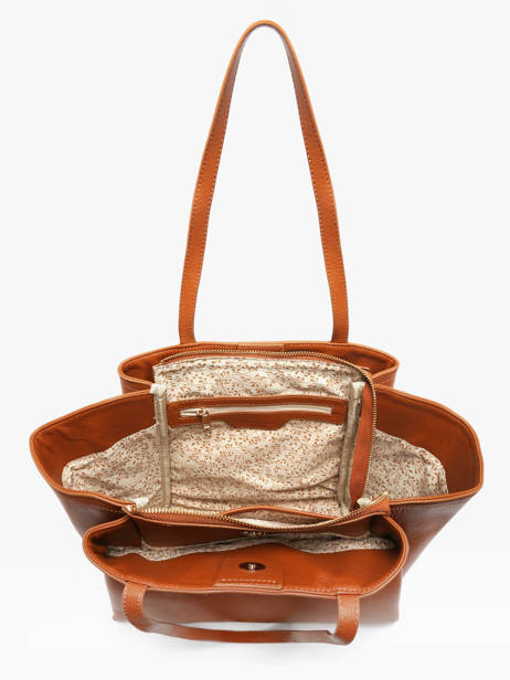 Schoudertas Helena Leder Francinel Bruin helena 22947 ander zicht 2