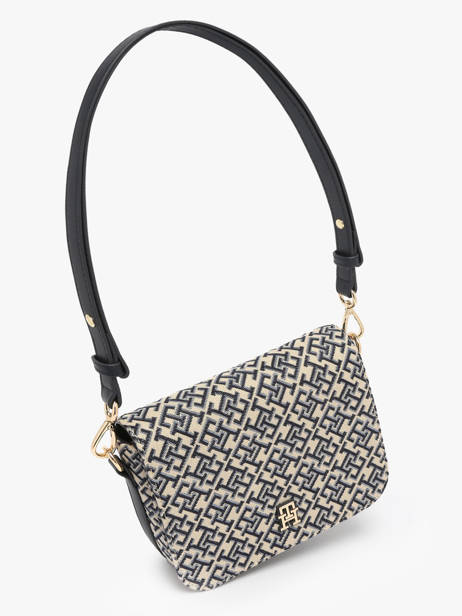 Schoudertas Th Jacquard Polyurethaan Tommy hilfiger Blauw th jacquard AW17447 ander zicht 1