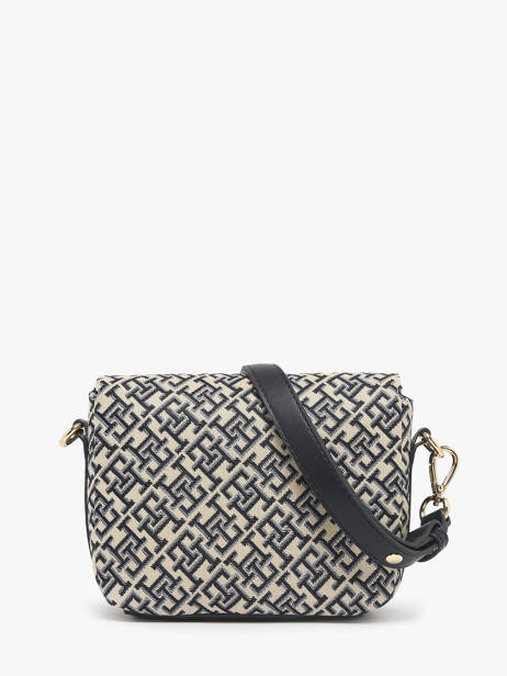 Schoudertas Th Jacquard Polyurethaan Tommy hilfiger Blauw th jacquard AW17447 ander zicht 3