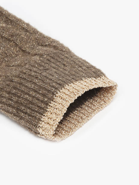 Handschoenen Pieces Bruin johanna 17160055 ander zicht 1