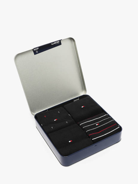 Herensokken 4 Paar Cadeaubox Tommy hilfiger Zwart socks 71235375 ander zicht 2