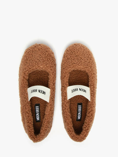 Ballerinas Uit Leder Moon boot Bruin women D2400010 ander zicht 3