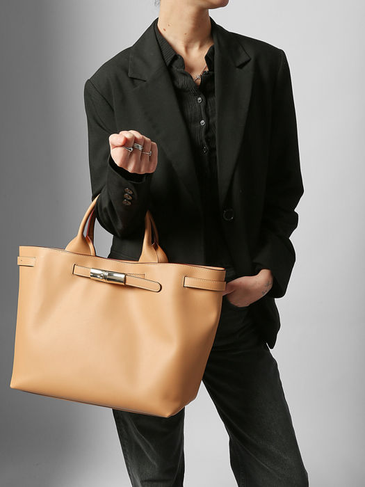 Longchamp Le roseau smart Handtas Beige