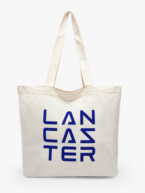 Schoudertas Tote Bag 3 Lines Katoen Lancaster Beige tote bag 3 lines 6