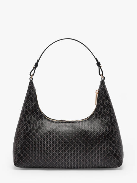 Schoudertas Coated Emblem Gerecycleerd Polyester Calvin klein jeans Zwart coated emblem 4F3298G ander zicht 4