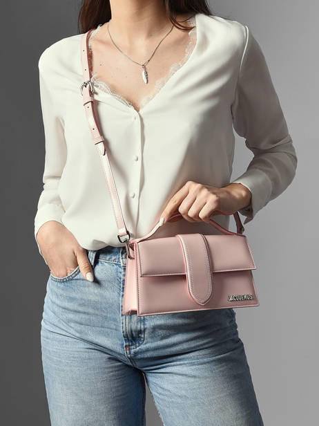 Preloved Grand Bambino Cross Body Tas Leder Jacquemus Roze second life 1565547 ander zicht 1