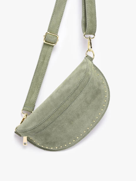 Heuptasje Leder Milano Groen velvet VE25111 ander zicht 2