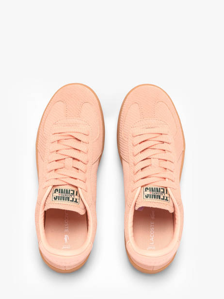 Sneakers Uit Leder Lacoste Roze women 1SFA0087 ander zicht 3