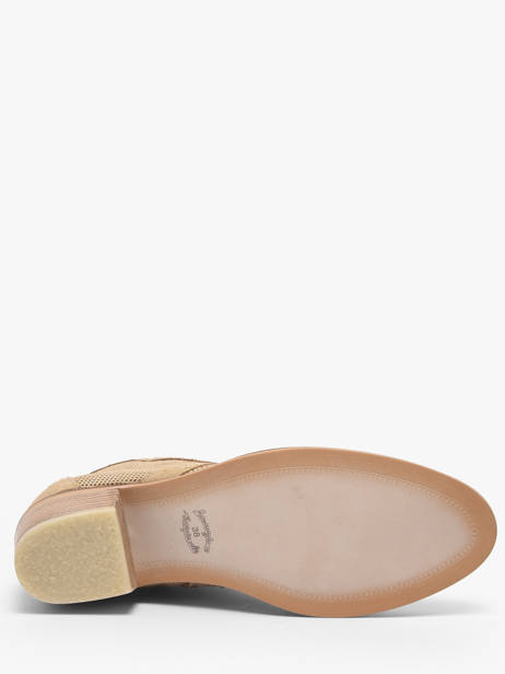 Enkellaarsjes Met Hak Uit Leder Alpe Beige women 54311108 ander zicht 4