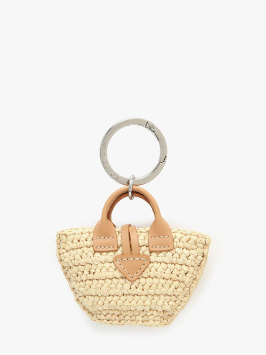 Longchamp Le roseau raphia Sleutelhanger Beige