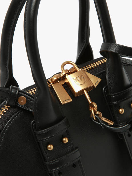 Cross Body Tas Love Bag Icon Leder Pinko Zwart love bag icon 5333A0QO ander zicht 3