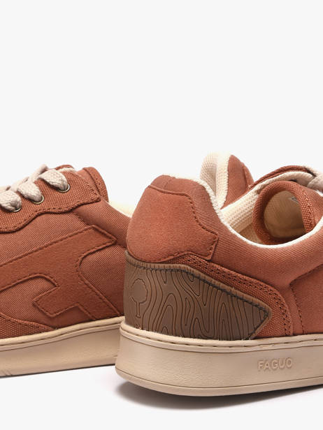 Sneakers Uit Leder Faguo Bruin men 26CG0101 ander zicht 2