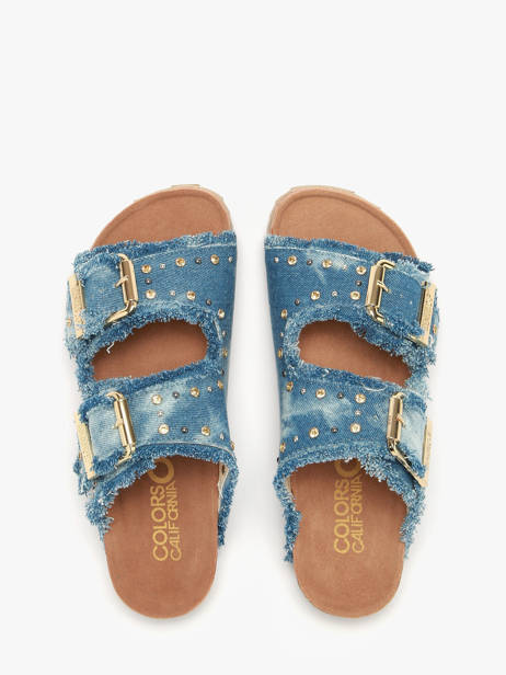 Sandalen Colors of california Blauw women CBIO406N ander zicht 3