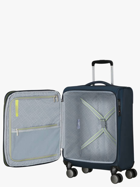 Uitbreidbare Handbagage American tourister Blauw wanderlite 158076 ander zicht 3