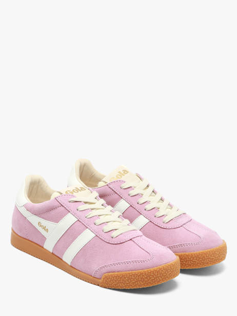 Sneakers Uit Leder Gola Roze women CLB538KW ander zicht 1