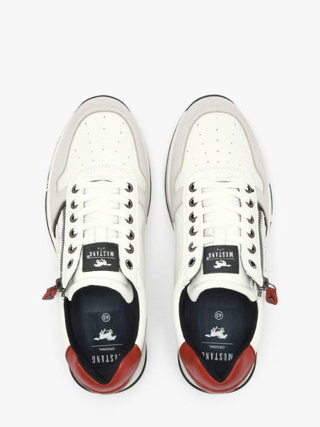 Sneakers Mustang Wit men M0281002 ander zicht 3