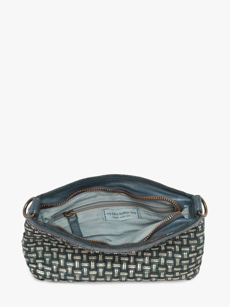 Cross Body Tas Heritage Leder Biba Blauw heritage KAB9L ander zicht 2