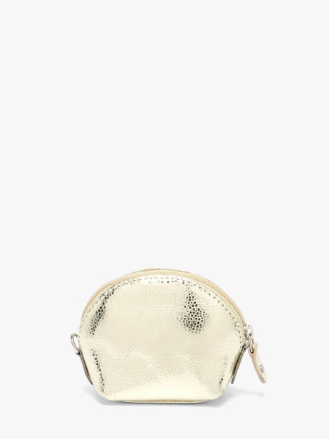 Portemonnee Caviar Leder Crinkles Goud caviar 14026 ander zicht 2