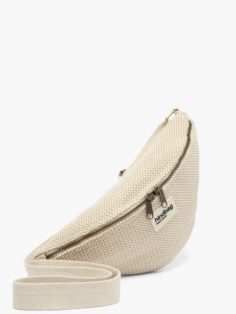 Heuptasje Hindbag Beige tressage TS ander zicht 2