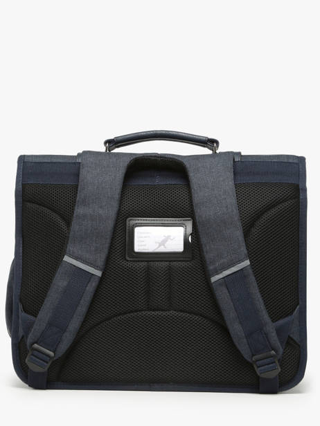 Boekentas 3 Compartimenten Cameleon Blauw vintage urban PBVBCA41 ander zicht 4