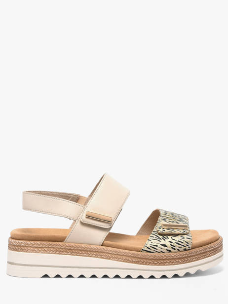 Sandalen Uit Leder Remonte Beige women 60