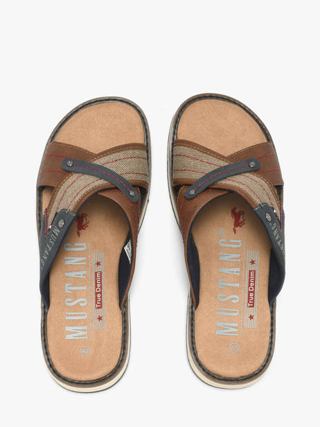 Sandalen Mustang Bruin men M0101001 ander zicht 2