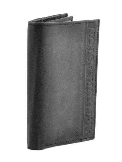 Portefeuille Leder Arthur & aston Zwart diego 1438-800 ander zicht 1