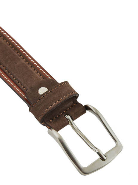 Verstelbare Herenriem Jean Petit prix cuir Bruin belt 3709-35 ander zicht 1