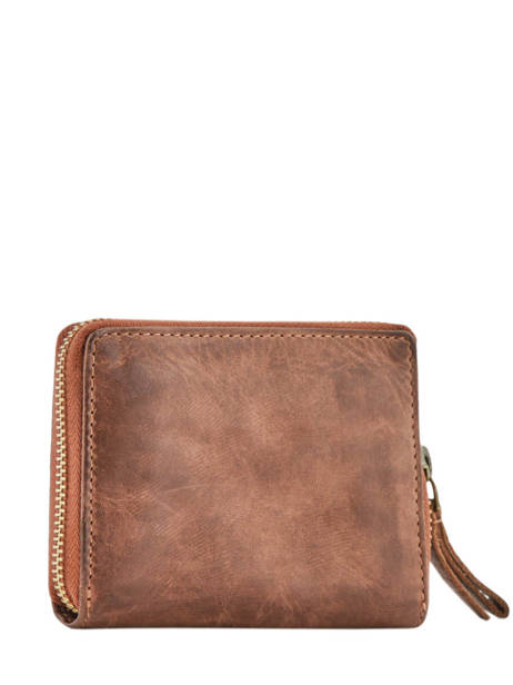 Portemonnee Texas Leder Biba Bruin heritage BT11 ander zicht 2