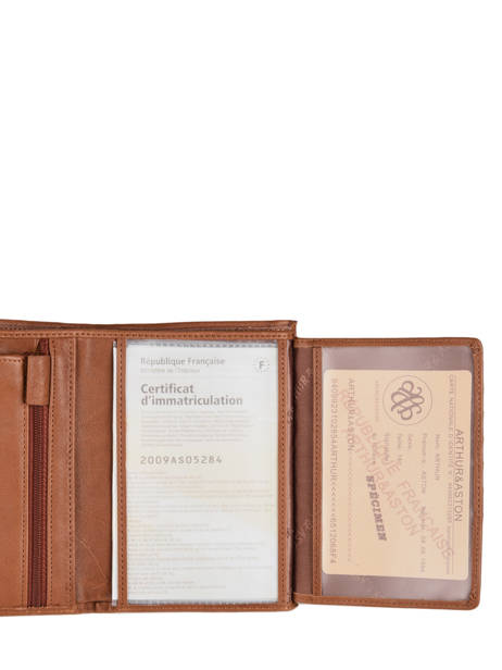 Portefeuille Arthur Leder Arthur & aston Bruin johany 805 ander zicht 3