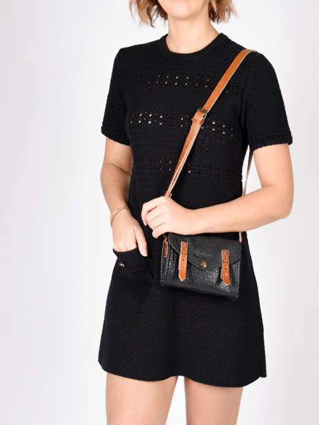 Cross Body Tas Mini Indispensable Leder Paul marius Zwart vintage MINI ander zicht 1