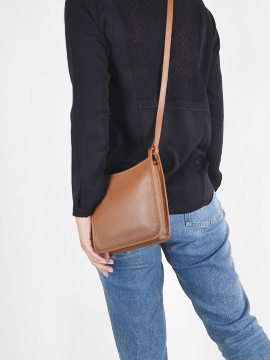 Longchamp Le foulonné Cross bodytas Bruin