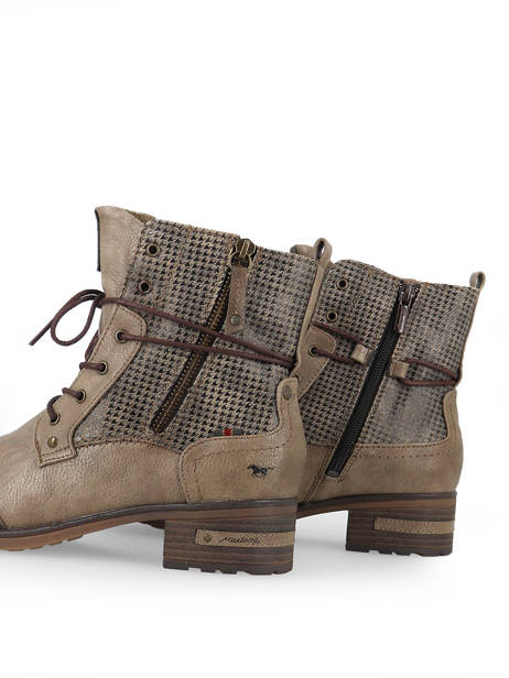 Enkellaarsjes Mustang Beige women 1229510 ander zicht 2