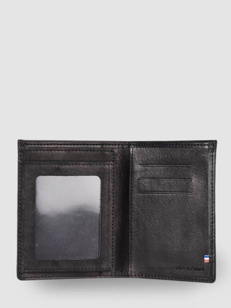 Portefeuille Kaarthouder Leder Etrier Zwart oil EOIL748 ander zicht 1