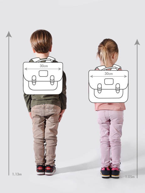 Mini Rugzak Caramel et cie Roze family - SBB07-MI ander zicht 1