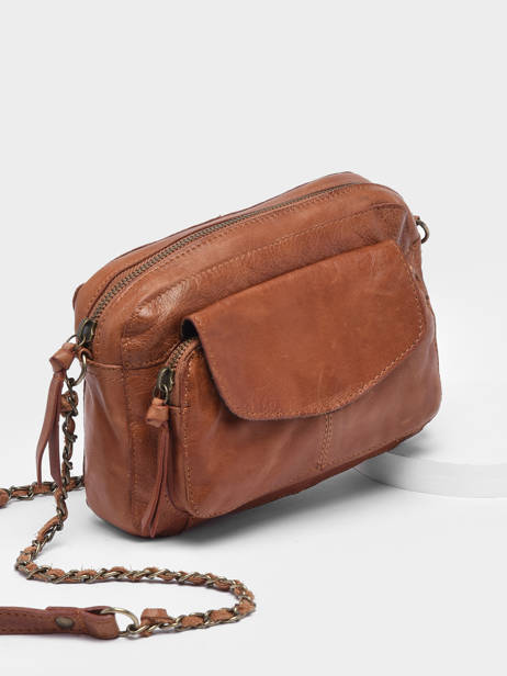 Cross Body Tas Naina Leder Pieces Oranje naina 17063358 ander zicht 1