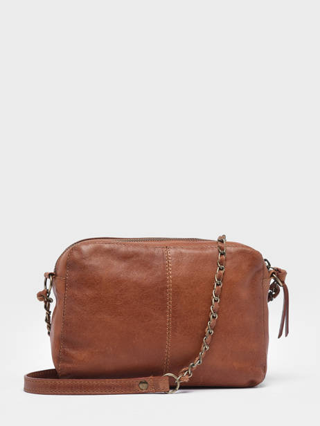 Cross Body Tas Naina Leder Pieces Oranje naina 17063358 ander zicht 4