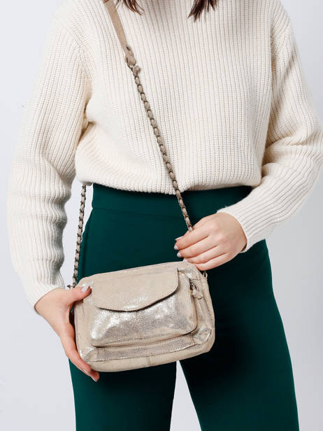 Cross Body Tas Naina Leder Pieces Goud naina 17063358 ander zicht 1