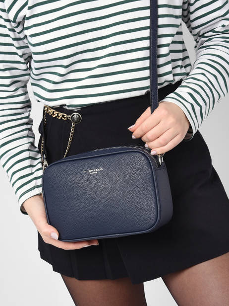 Cross Body Tas Grained Miniprix Blauw grained HOWARD ander zicht 1