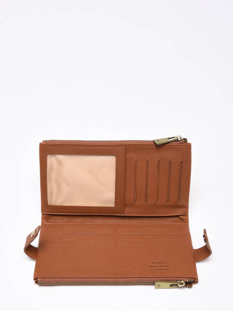 Portefeuille Marina Leder Katana Bruin marina 753118 ander zicht 1